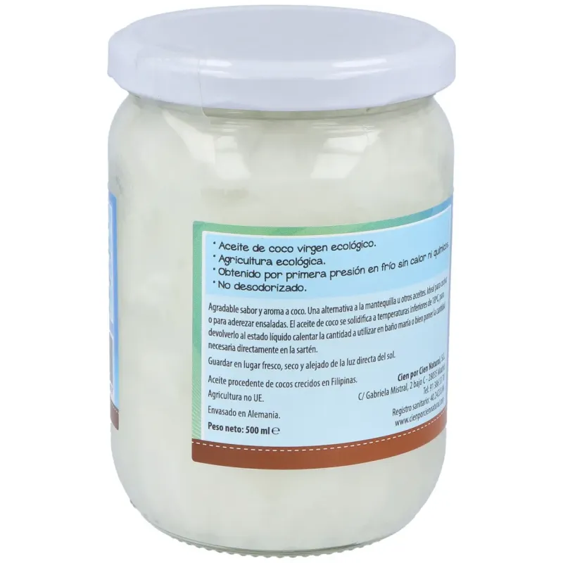 Aceite de coco 500ml. | Farmacia Barata