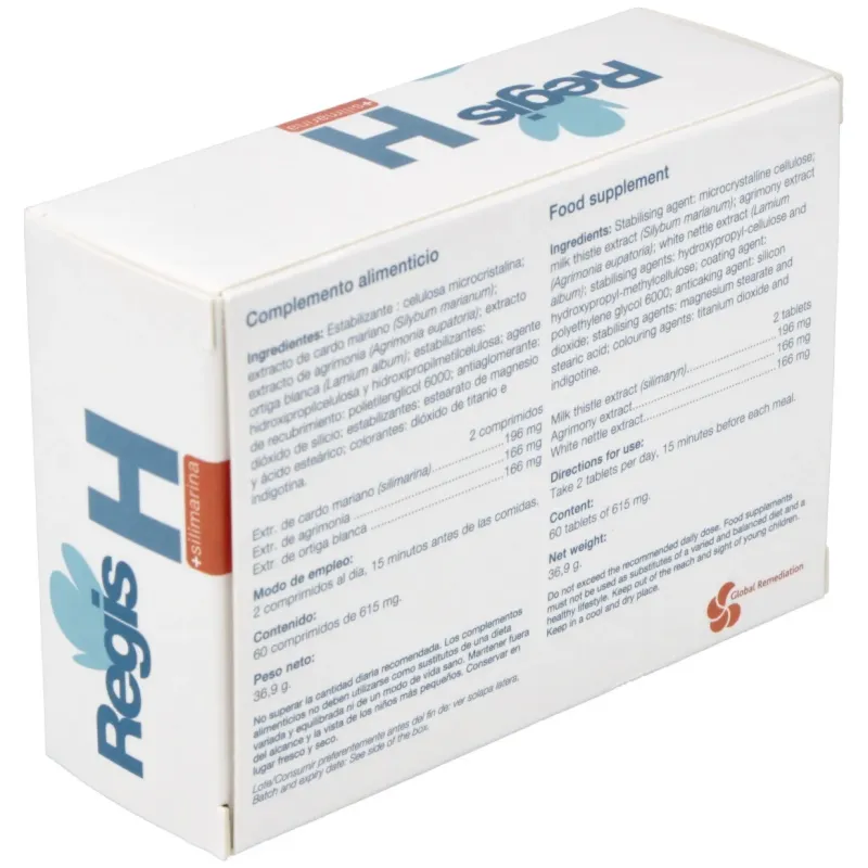 Regis h + silimarina 60 caps | Farmacia Barata