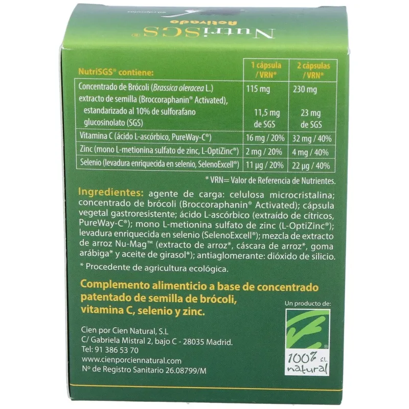 100% natural nutrisgs 60 vcaps | Farmacia Barata 100% natural nutrisgs 60 vcaps | Farmacia Barata