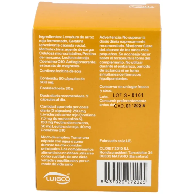 Luigcol plus 60cap. | Farmacia Barata