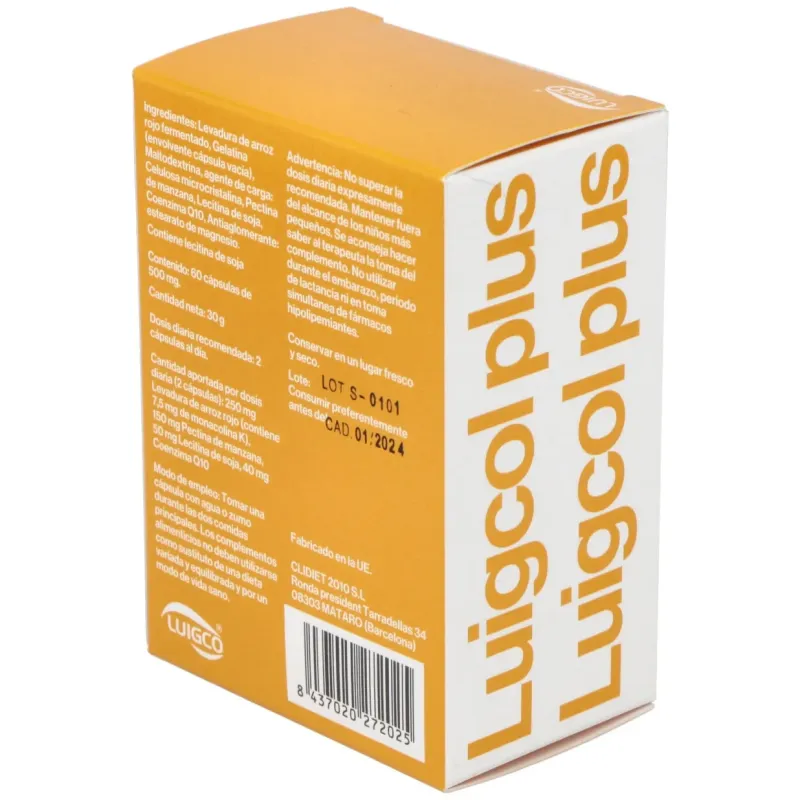 Luigcol plus 60cap. | Farmacia Barata