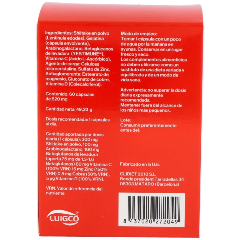 Luigco shitimune 60caps | Farmacia Barata