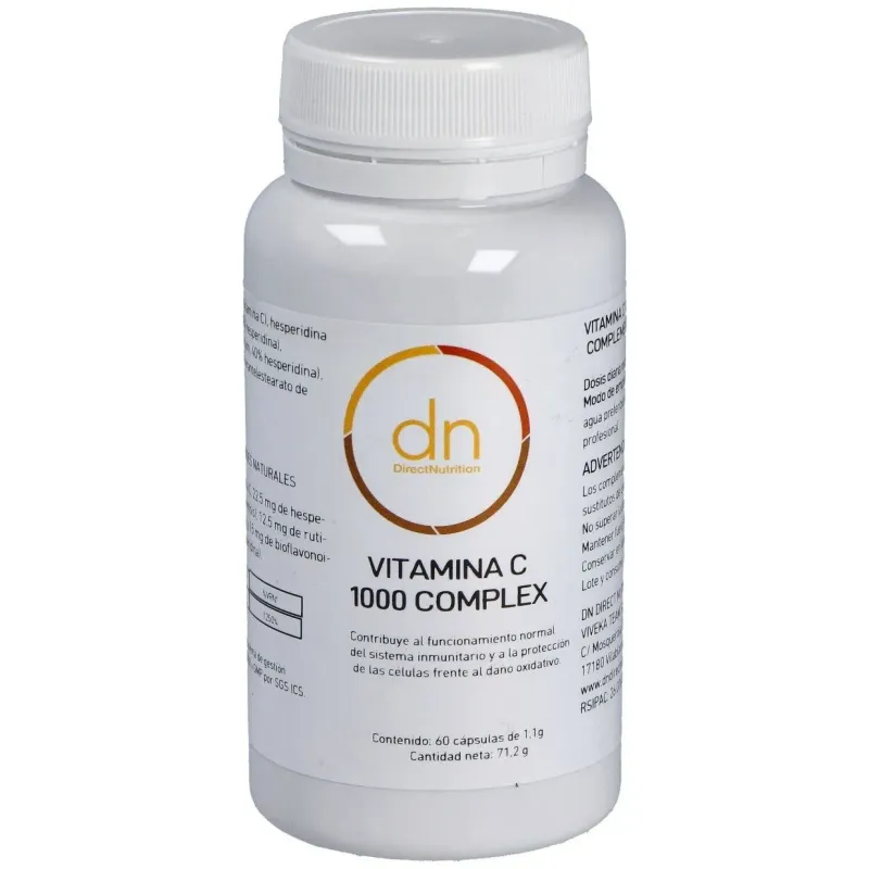 Direct nutrition vitamina c 1000ui complex bioflavonoides 60caps | Farmacia Barata
