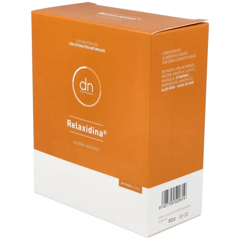 Direct nutrition complex relaxidina 20 ampollas | Farmacia Barata