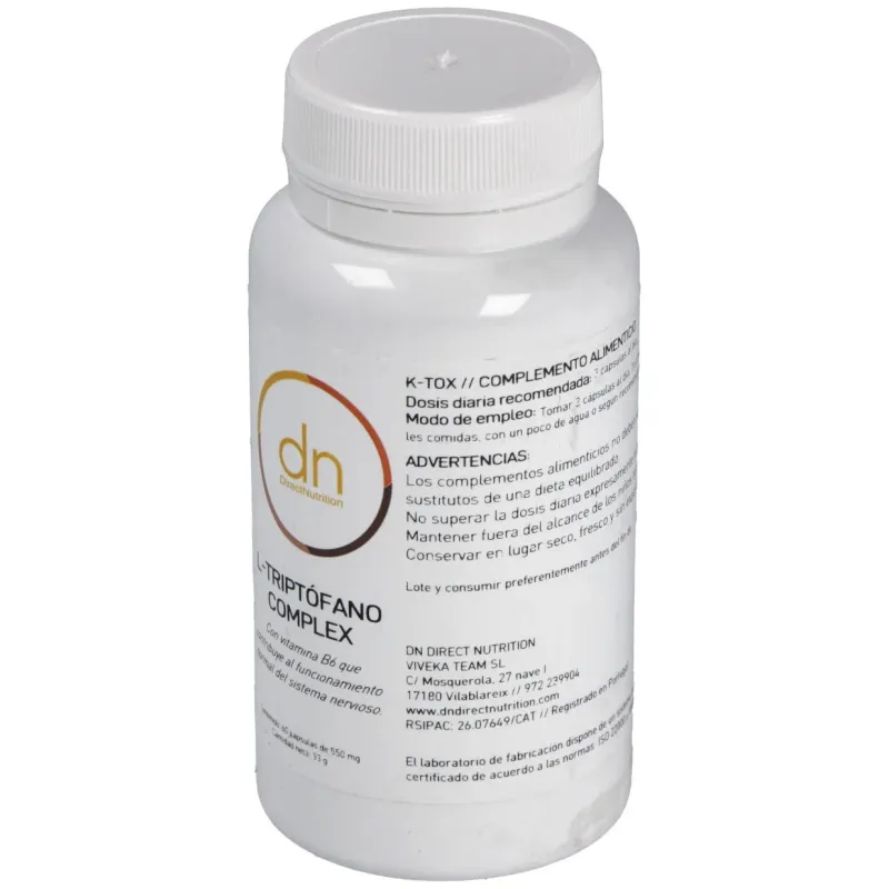 L-triptofano complex 60cap. | Farmacia Barata