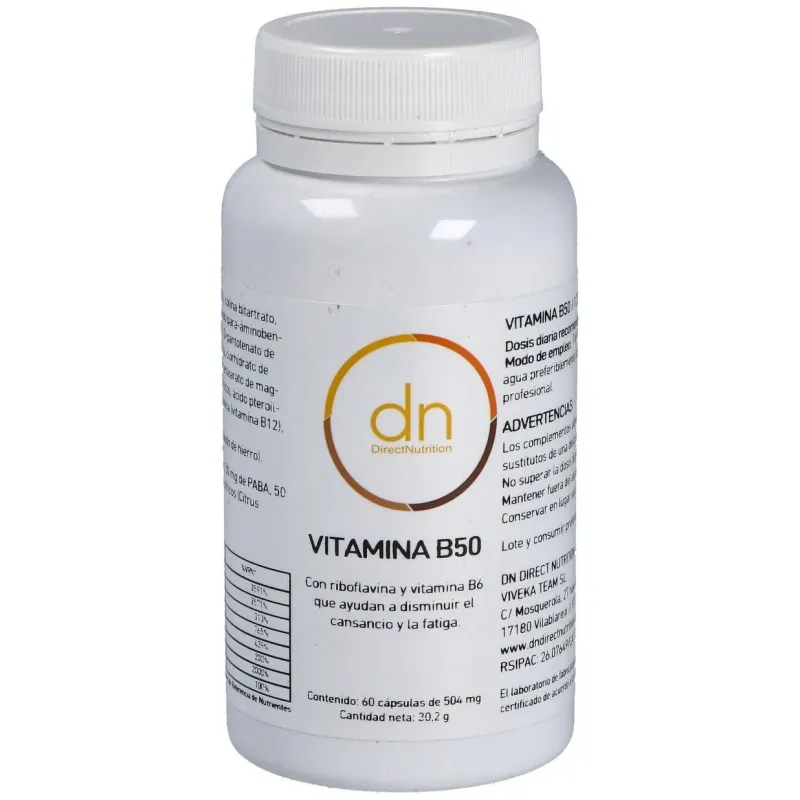 Direct nutrition vitamina b50 complex | Farmacia Barata