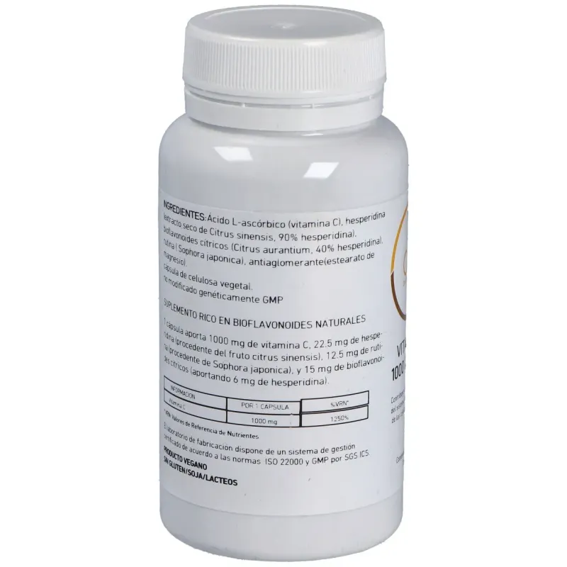 Direct nutrition vitamina c 1000ui complex bioflavonoides 60caps | Farmacia Barata