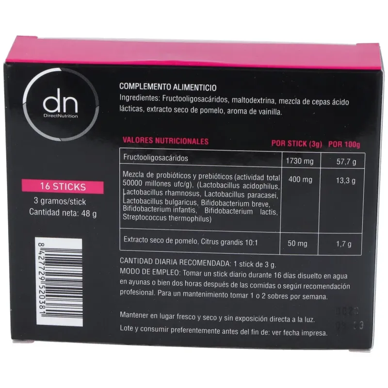 Direct nutrition complex plus 100000 probiotico 16 sobres | Farmacia Barata