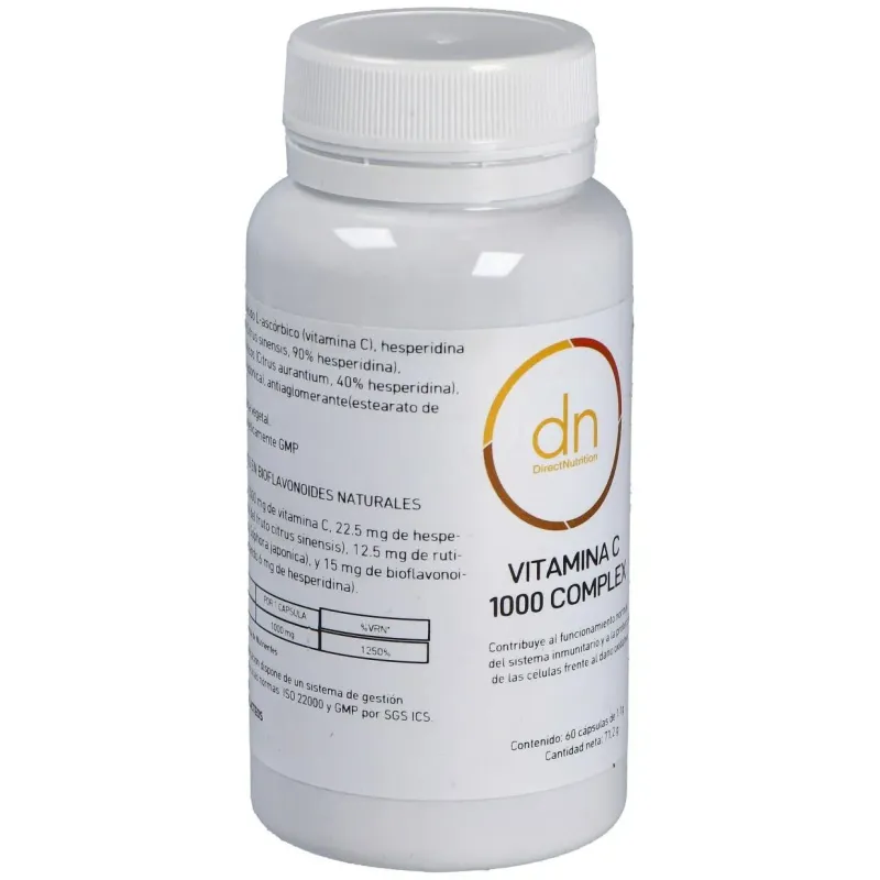 Direct nutrition vitamina c 1000ui complex bioflavonoides 60caps | Farmacia Barata