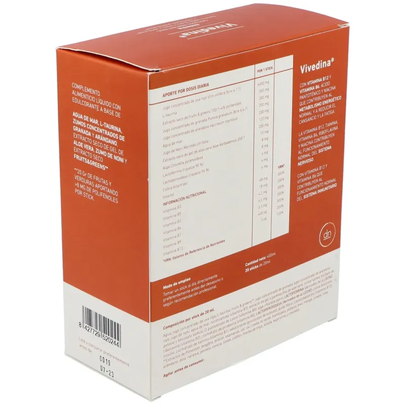 Direct nutrition vivedina 20uds | Farmacia Barata