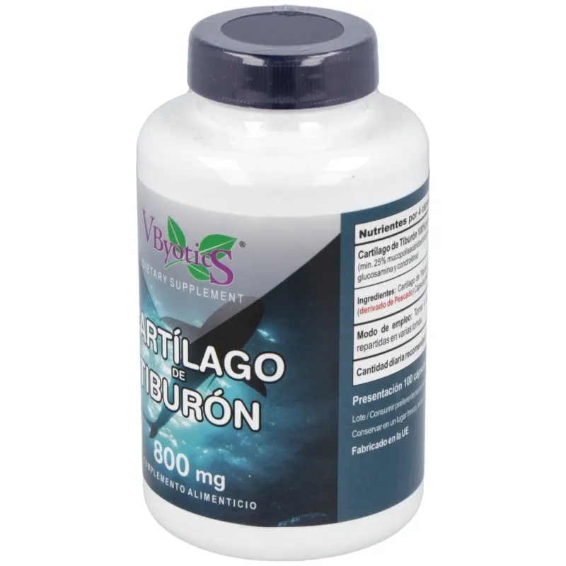 Cartilago de tiburon 800mg. 100cap. | Farmacia Barata