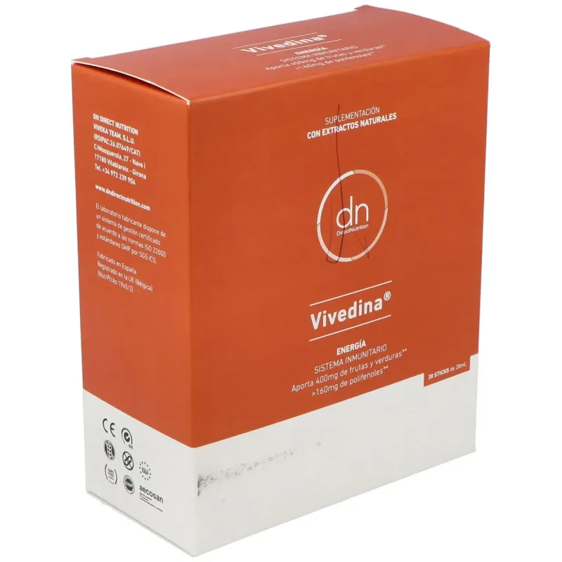 Direct nutrition vivedina 20uds | Farmacia Barata