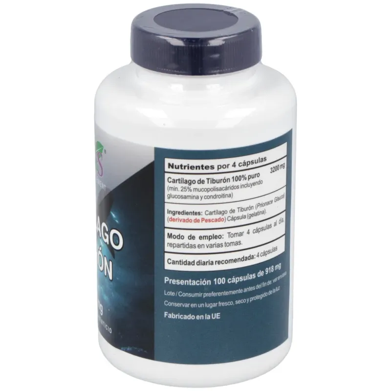 Cartilago de tiburon 800mg. 100cap. | Farmacia Barata