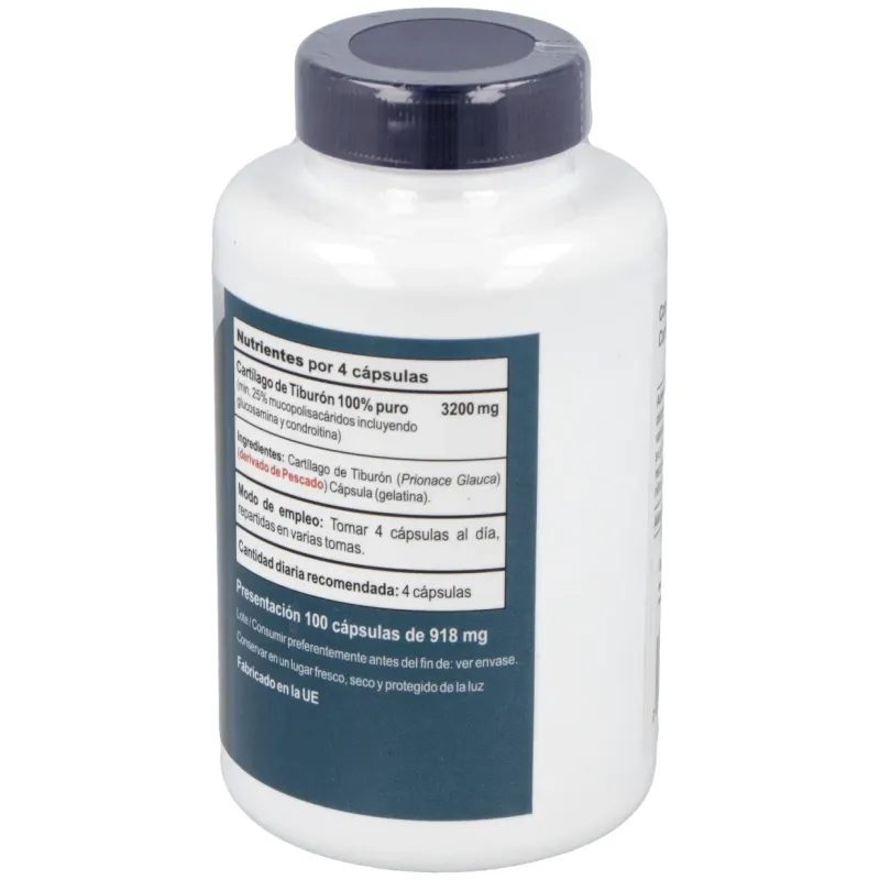 Cartilago de tiburon 800mg. 100cap. | Farmacia Barata
