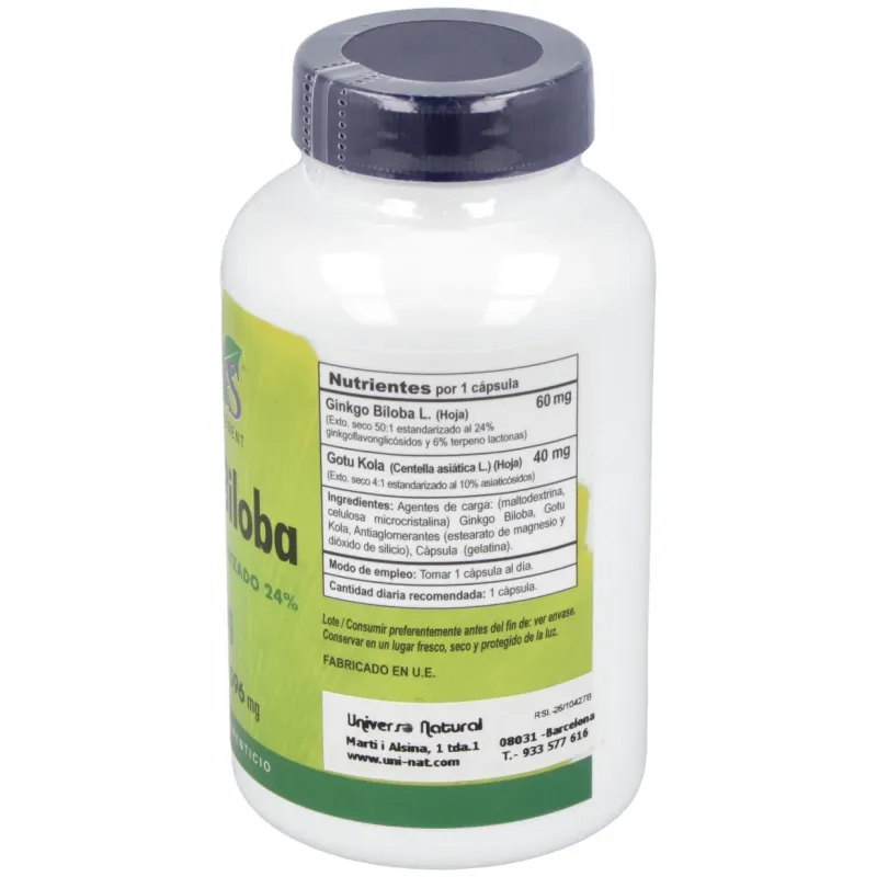 Vbyotics ginko biloba 60mg 120caps | Farmacia Barata