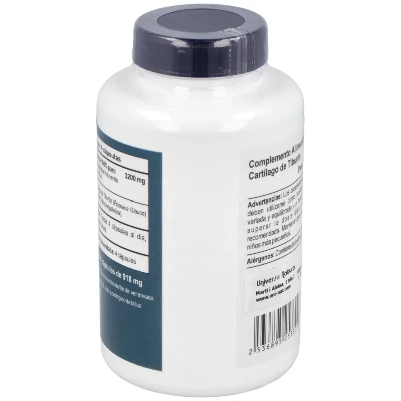 Cartilago de tiburon 800mg. 100cap. | Farmacia Barata