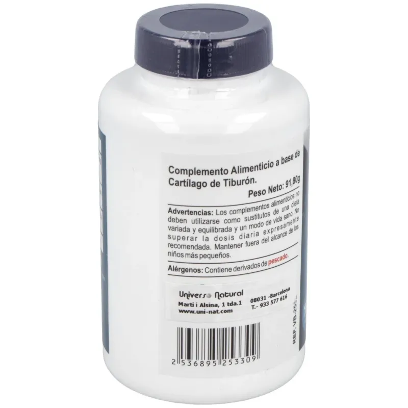 Cartilago de tiburon 800mg. 100cap. | Farmacia Barata