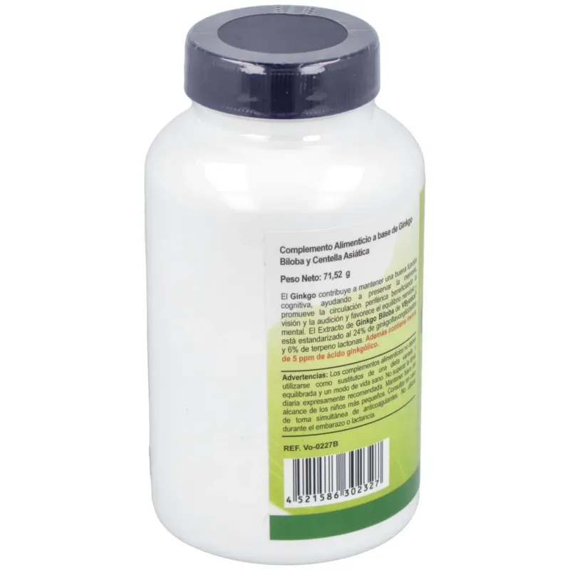 Vbyotics ginko biloba 60mg 120caps | Farmacia Barata