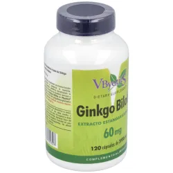 Vbyotics ginko biloba 60mg 120caps | Farmacia Barata