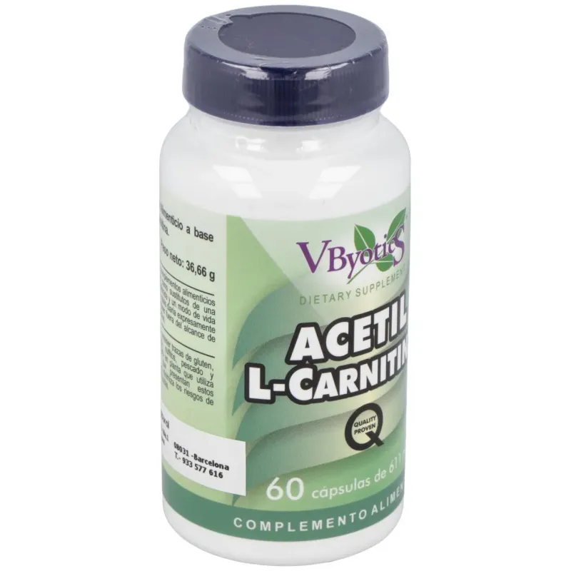 Vbyotics acetil l-carnitina 60caps | Farmacia Barata