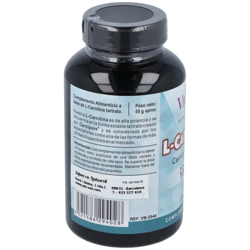 Vbyotics l-carnitina carnipure 1000mg 50 caps | Farmacia Barata