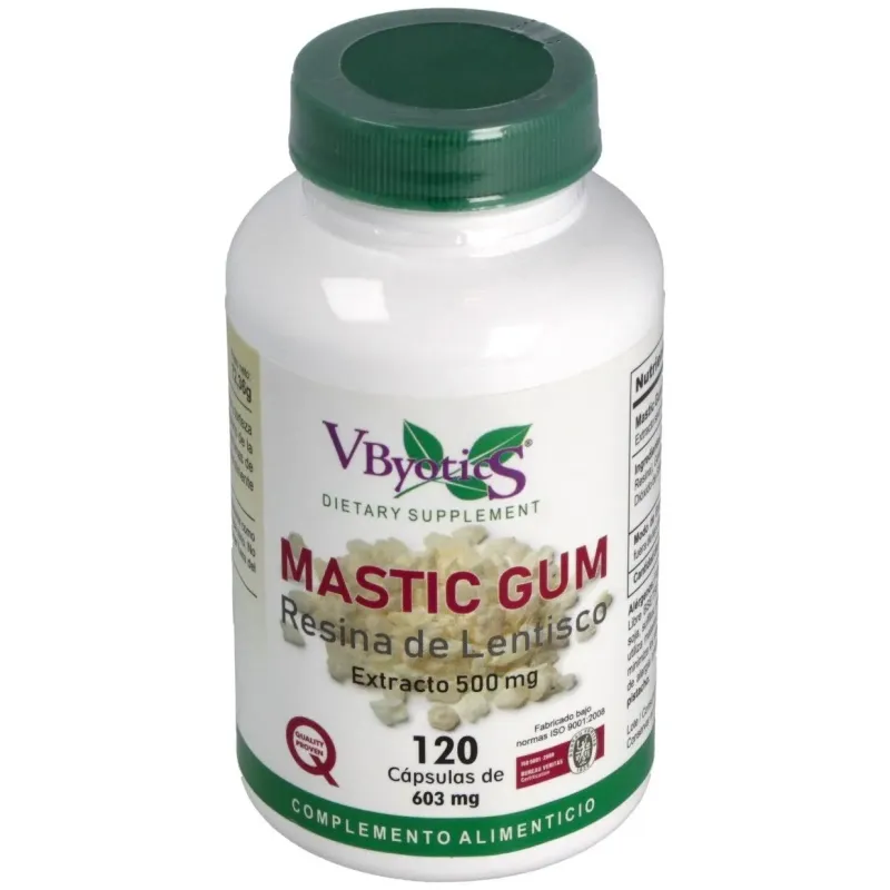 Vbyotics mastic gum extracto de resina de lentisco 120caps | Farmacia Barata