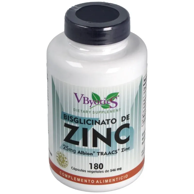 Vbyotics bisglicinato de zinc 25mg 180comp | Farmacia Barata
