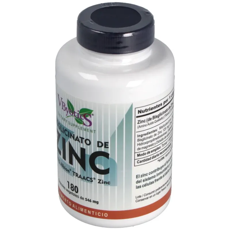 Vbyotics bisglicinato de zinc 25mg 180comp | Farmacia Barata