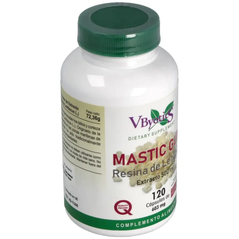 Vbyotics mastic gum extracto de resina de lentisco 120caps | Farmacia Barata