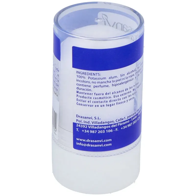 Drasanvi desodorante alumbre mineral cristal 120g | Farmacia Barata