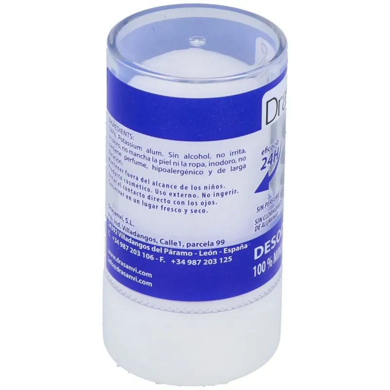Drasanvi desodorante alumbre mineral cristal 120g | Farmacia Barata