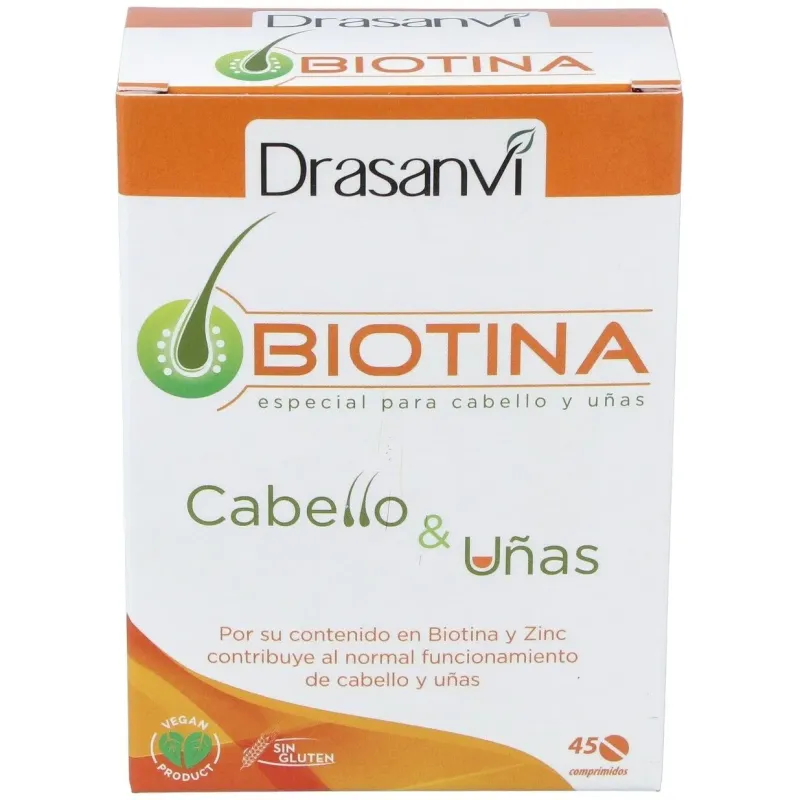 Drasanvi biotina cabello y uñas 45comp | Farmacia Barata