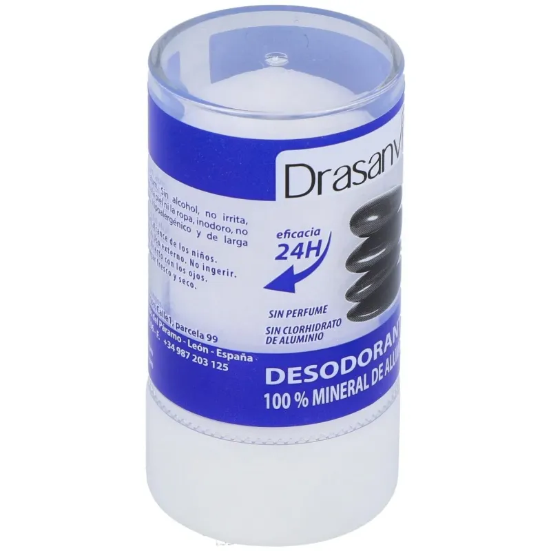 Drasanvi desodorante alumbre mineral cristal 120g | Farmacia Barata