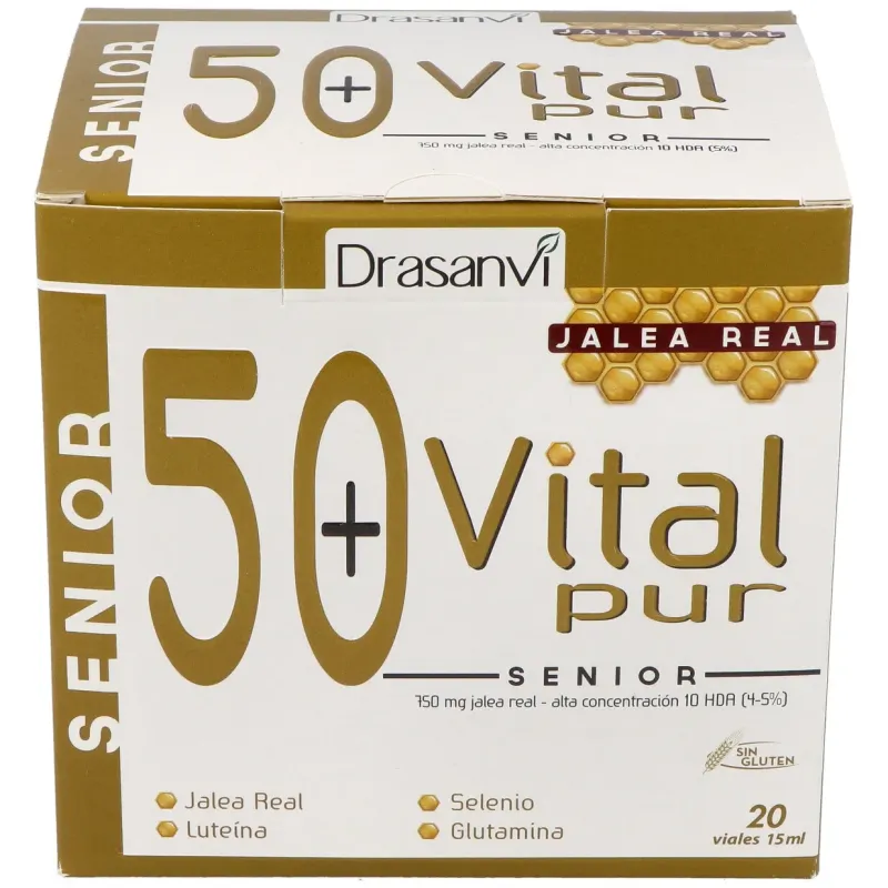 Drasanvi vitalpur senior jalea real 750mg 20x15ml | Farmacia Barata