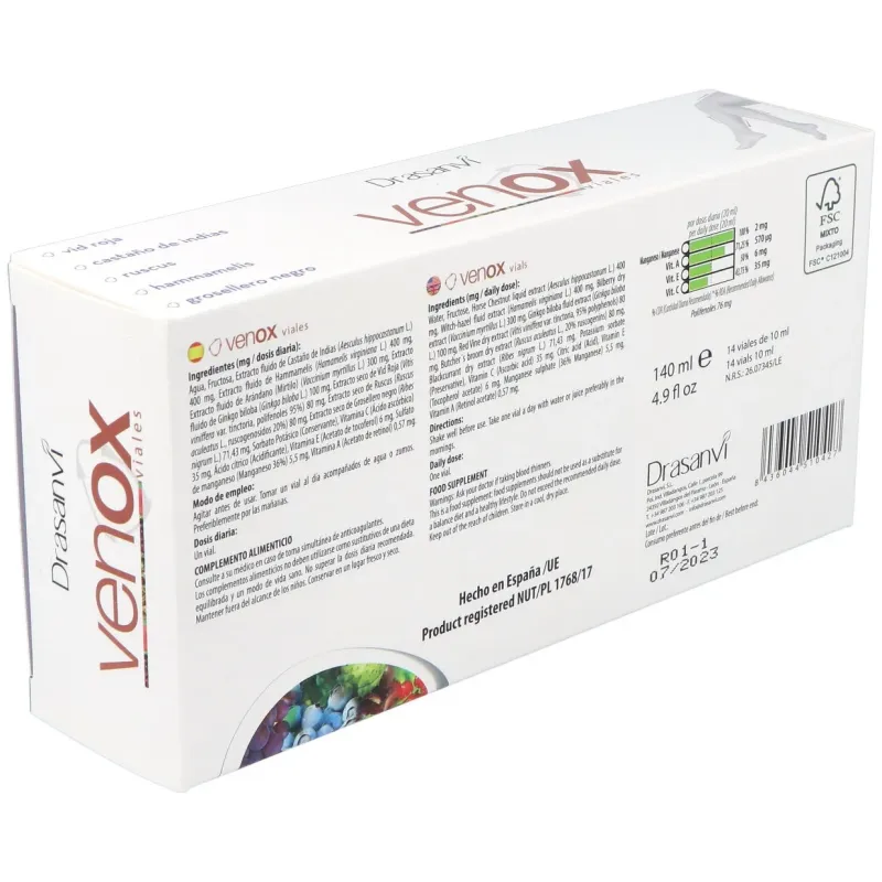 Drasanvi venox viales 14x10ml | Farmacia Barata