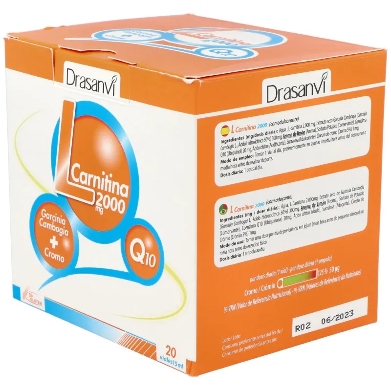 Drasanvi l-carnitina 2000mg 20 viales