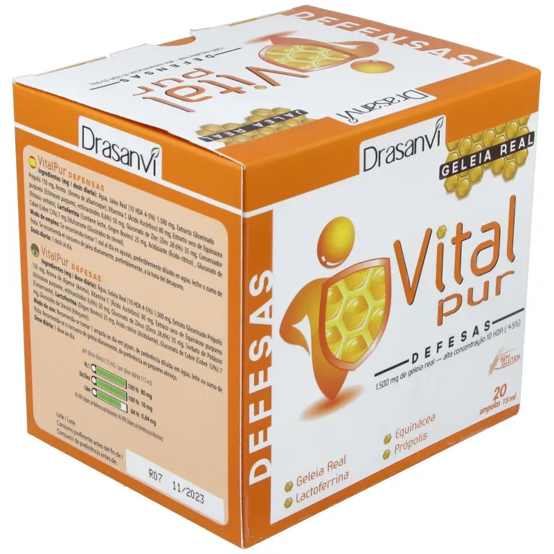 Drasanvi vitalpur jalea real defensas 15ml 20uds | Farmacia Barata