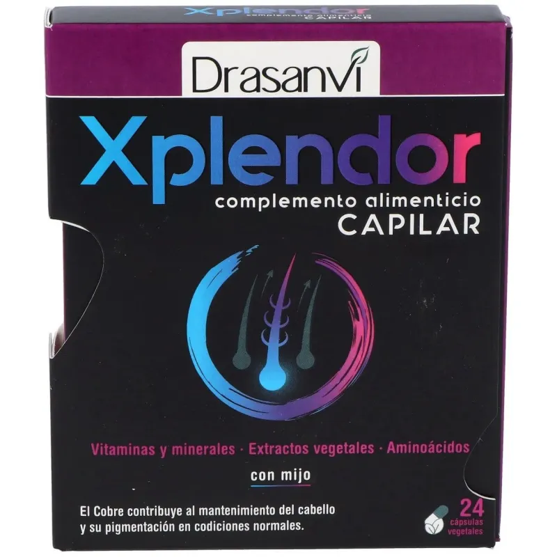 Drasanvi anticaida xplendor capilar 24 capsulas | Farmacia Barata Drasanvi anticaida xplendor capilar 24 capsulas | Farmacia Barata