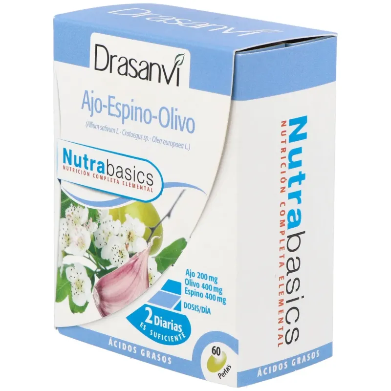 Nutrabasics ajo-espino-olivo 60perlas | Farmacia Barata Nutrabasics ajo-espino-olivo 60perlas | Farmacia Barata