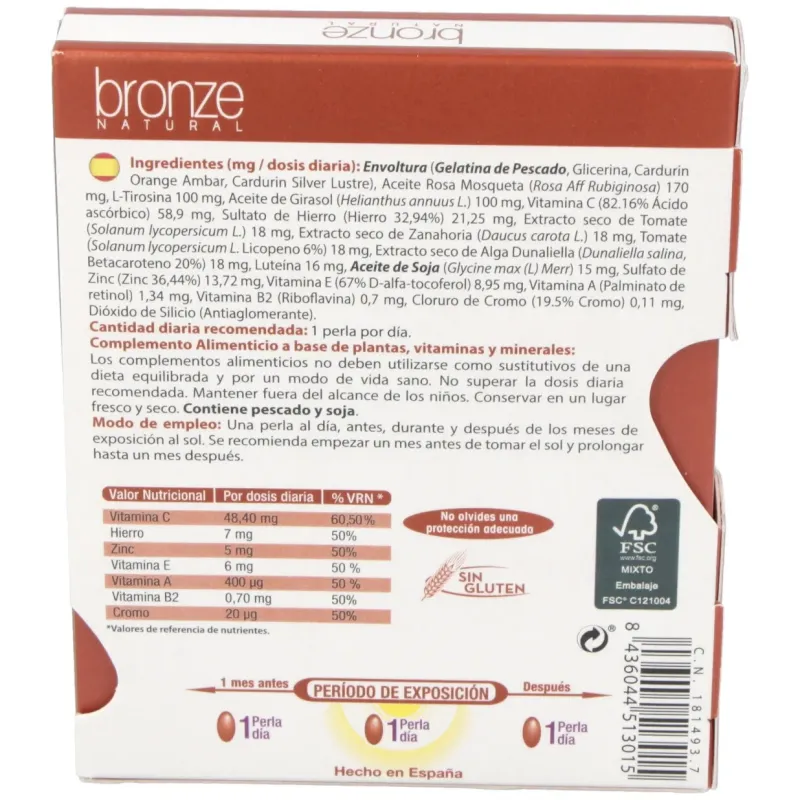 Drasanvi bronze 30 perlas | Farmacia Barata