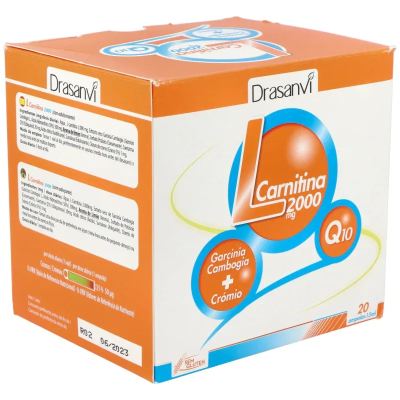 Drasanvi l-carnitina 2000mg 20 viales | Farmacia Barata