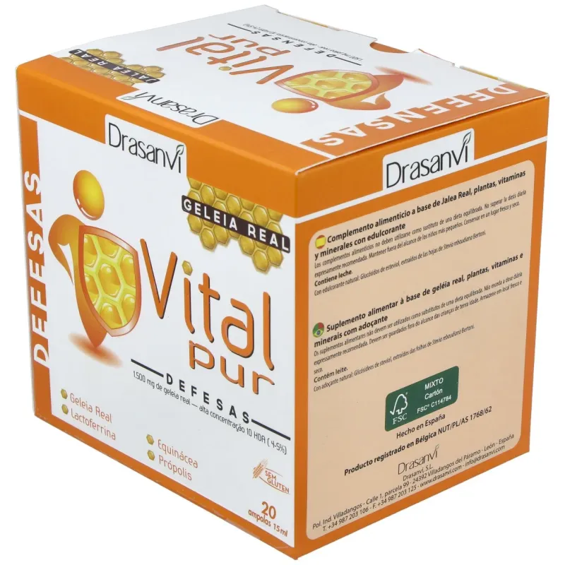 Drasanvi vitalpur jalea real defensas 15ml 20uds | Farmacia Barata