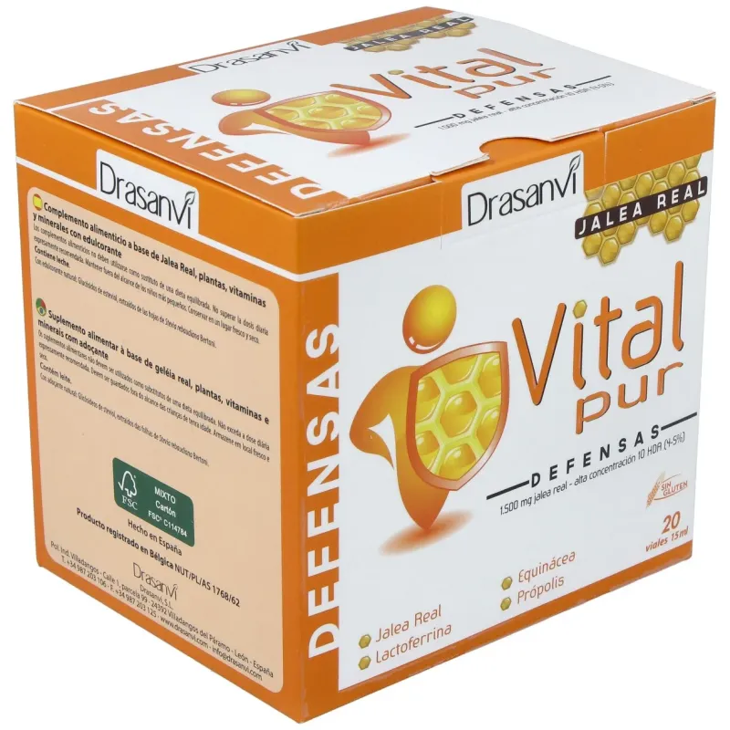 Drasanvi vitalpur jalea real defensas 15ml 20uds | Farmacia Barata