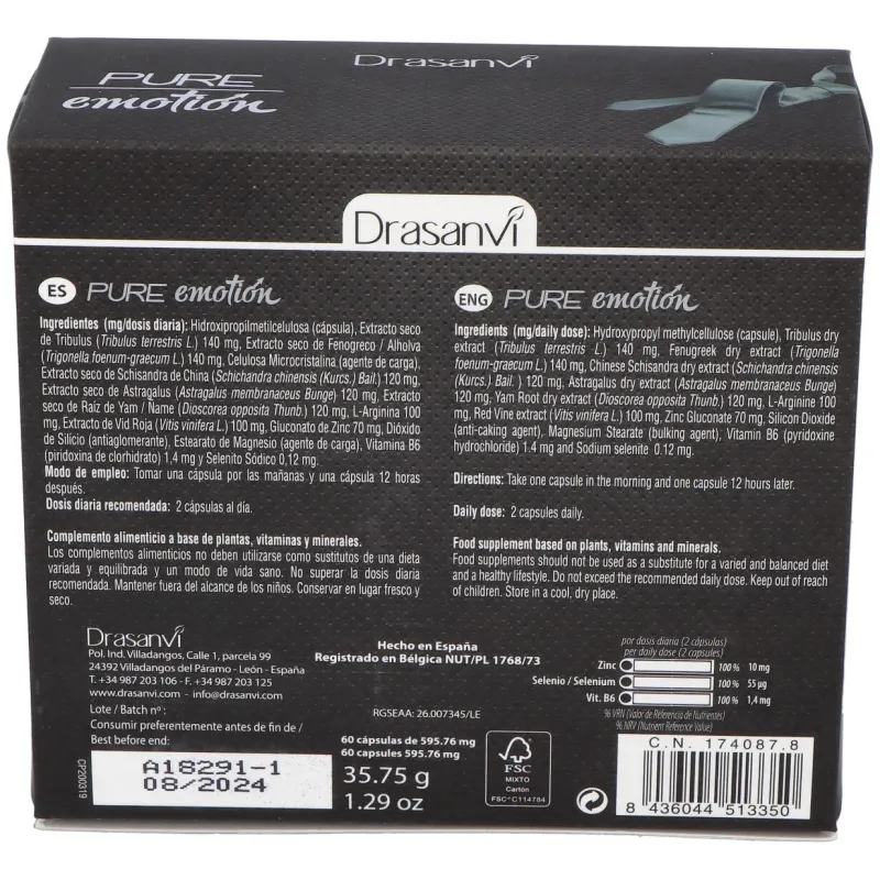 Drasanvi pure emotion para el 60 caps | Farmacia Barata Drasanvi pure emotion para el 60 caps | Farmacia Barata