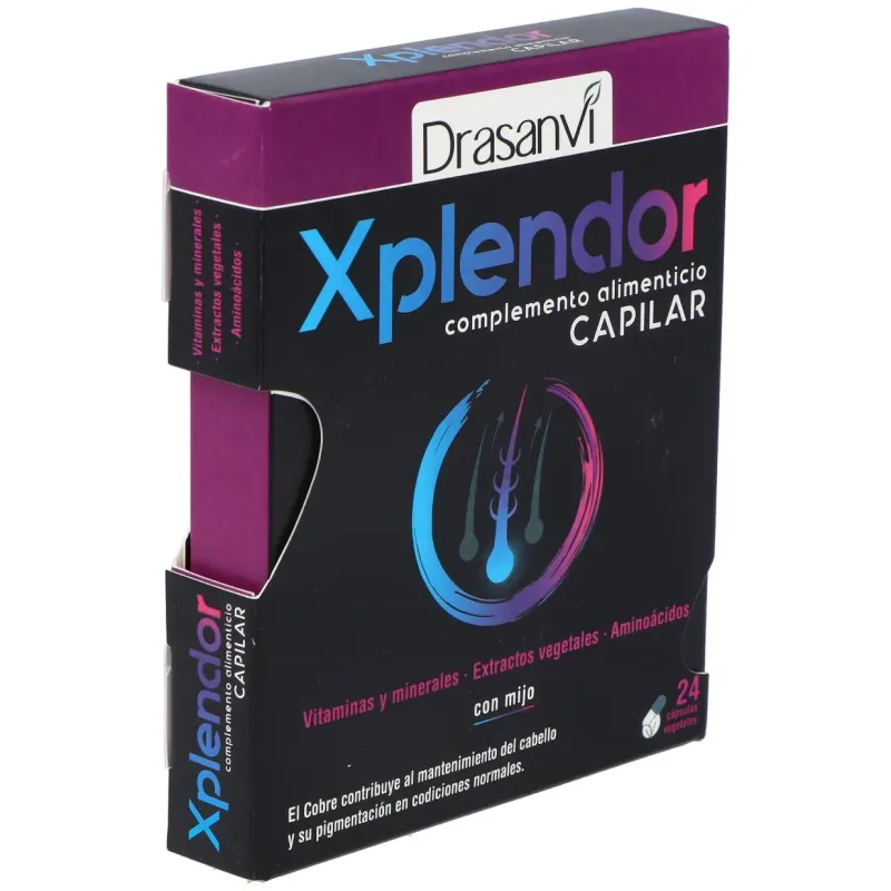 Drasanvi anticaida xplendor capilar 24 capsulas | Farmacia Barata Drasanvi anticaida xplendor capilar 24 capsulas | Farmacia Barata