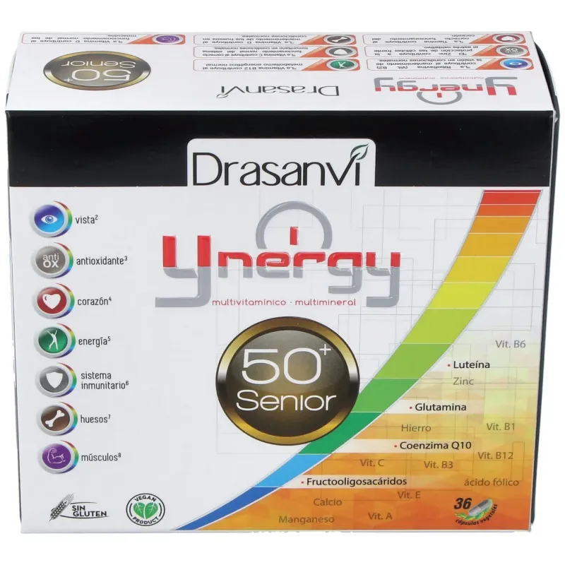 Drasanvi ynergy senior 36 cáps. | Farmacia Barata Drasanvi ynergy senior 36 cáps. | Farmacia Barata