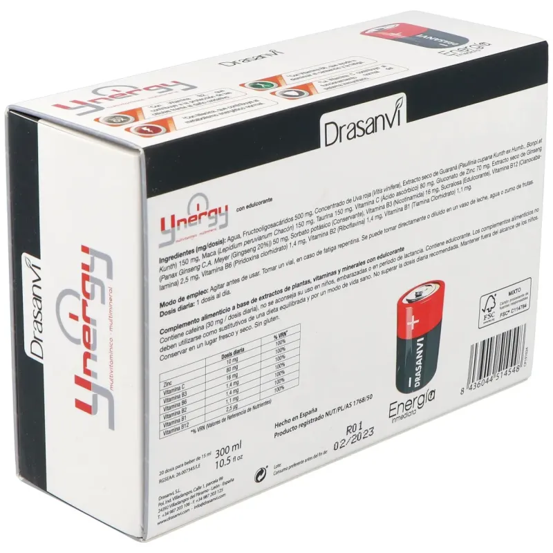 Drasanvi ynergy energía inmediata 20 ampollas 15ml | Farmacia Barata Drasanvi ynergy energía inmediata 20 ampollas 15ml | Farmacia Barata