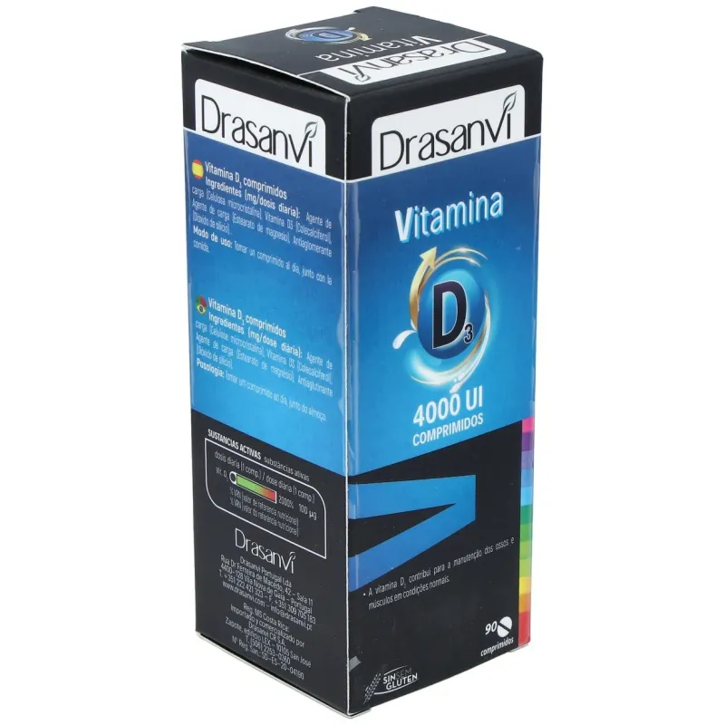 Drasanvi vitamina d3 4000ui 90 comprimidos | Farmacia Barata