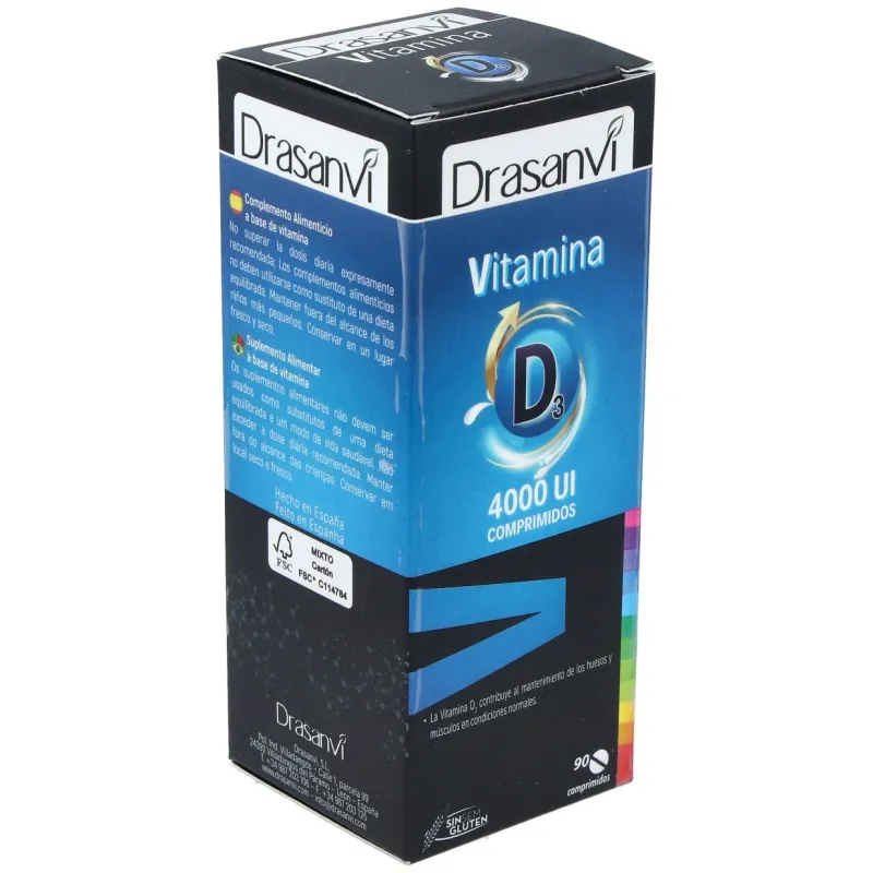 Drasanvi vitamina d3 4000ui 90 comprimidos | Farmacia Barata