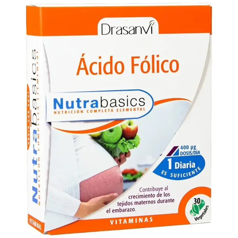 Drasanvi ácido fólico nutrabasics 30caps | Farmacia Barata Drasanvi ácido fólico nutrabasics 30caps | Farmacia Barata